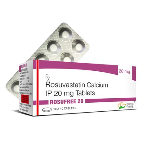 Rosuvastatin Rosufree 20 20 Mg Healing