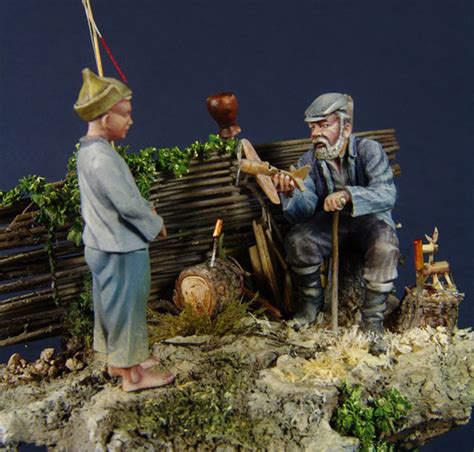 Дед Щукарь. | Диорамы и виньетки | Галерея на Diorama.ru