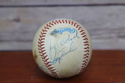 Vintage 1980 S AL Baseball Signed Milwaukee Brewers Paul Molitor Jim