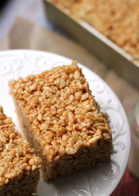 Salted Caramel Brown Butter Rice Krispie Treats Joanne Eats Well With