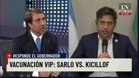 Fuert Simo Cruce Entre Eduardo Feinmann Y El Gobernador Axel Kicillof