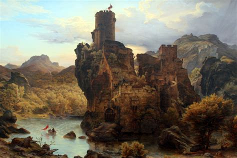 Knights Castle By Karl Friedrich Lessing Useum