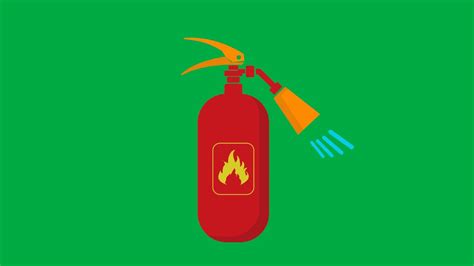 Fire Extinguisher Animated Green Screen Youtube