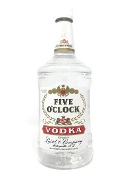 Five O Clock Vodka Ml Plastic The Liquor Book