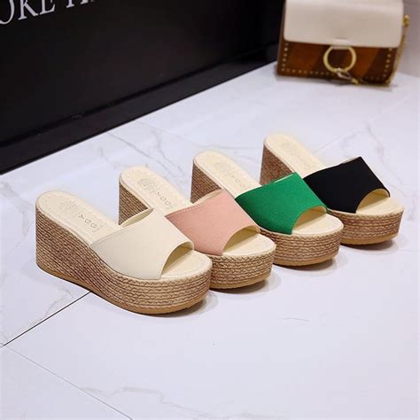 Lady Shoes Summer New Women S Shoes Muffin Thick Bottom Increase