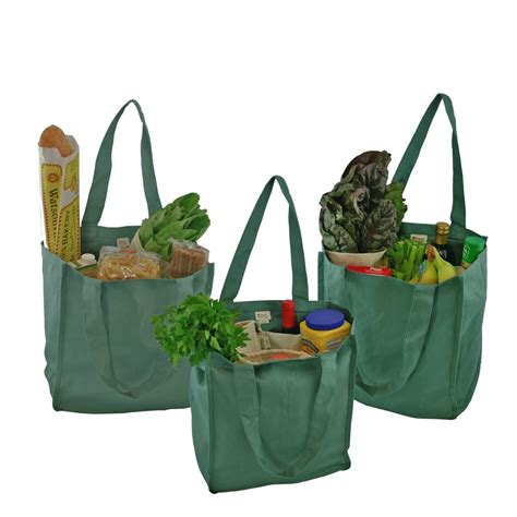 Simple Ecology Organic Cotton Deluxe Reusable Grocery Shopping Bag With