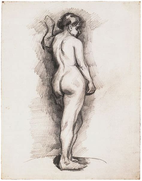 Standing Female Nude Seen From The Back By Vincent Van Gogh 1562