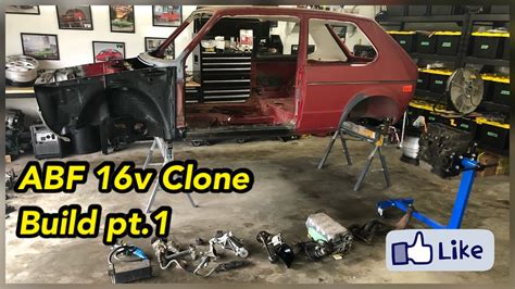 Volkswagen Golf Mk1 Build Ep 21 ABF 16v 2 0 CLONE BUILD Pt 1 VW