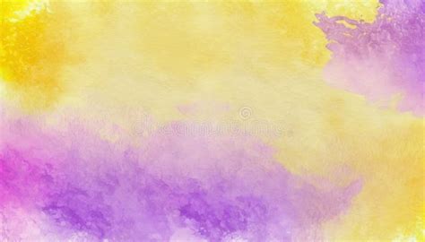 Abstract Purple And Yellow Watercolor Wallpaper Made With Generative Ai