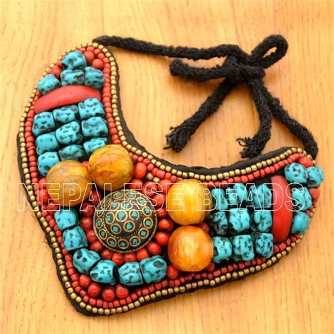 Un1435 Vintage Ladakh Tribal Gorget Necklace From Nepal By Eksha Limbu