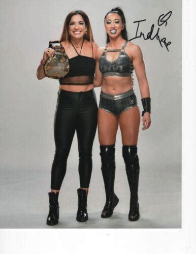 Wwe Indi Hartwell Signed Sexy With Partner 8x10 Autographia