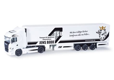 Herpa Scania R HL Kühlkoffer Sattelzug TSU Bode 159647