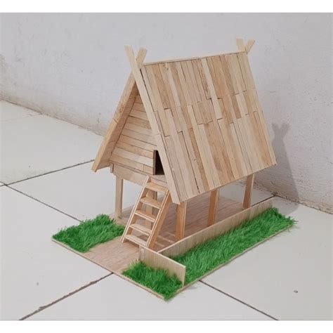 Jual Miniatur Rumah Adat Tambi Sulawesi Tengah Shopee Indonesia