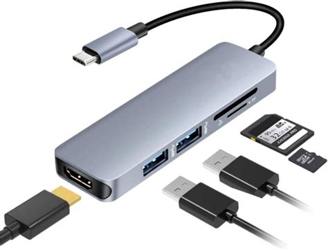 Bsopem Adaptador Usb C A Hdmi Usb C Hub Tipo C Hub Hub Hub Adaptador