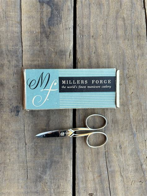 Vintage Millers Forge Scissors In Original Box Miller Forge Box The