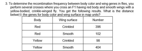 Answered 3 To Determine The Recombination Bartleby