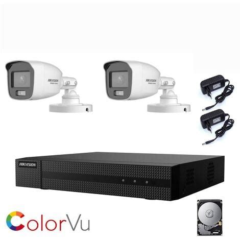 Kit Videosorveglianza Visione Notturna Colori Mpx Ahd Hikvision Gb