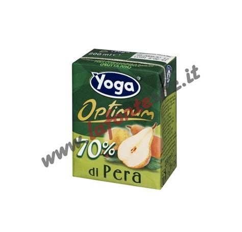 Succo Yoga Optimum Pera Brick 200 Ml Confezione Da 3 Con Cannuccia