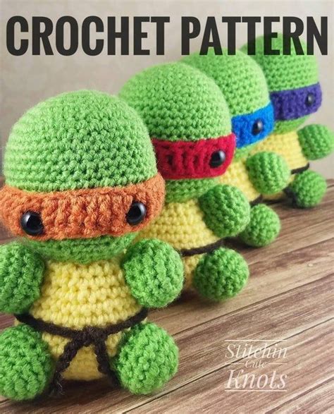 Teenage Mutant Ninja Turtles Amigurumi Pattern Tmnt Crochet Etsy