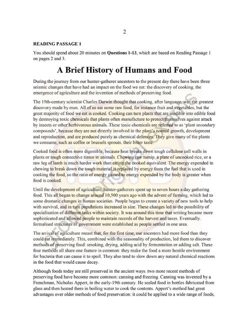 A Brief History Of Humans And Food English Studocu