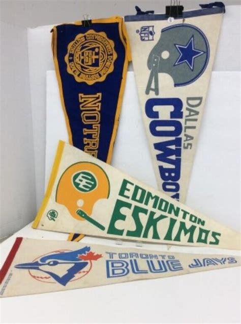 Vintage Pennants Dallas Cowboys Edmonton Live And Online Auctions