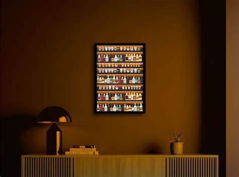 Shot Glass Display Case With Led Shot Glass Display Shelf - Etsy