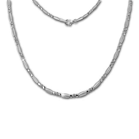 SilberDream Collier Elegant Zirkonia weiß 925er Silber 45cm Halskette