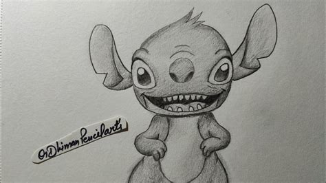 How To Draw Stitch How To Draw Disney Stitch Drawing Stepbystep Easydrawing Pencildrawing