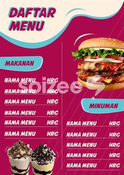 Daftar Menu Makanan Cdr 58 Koleksi Gambar