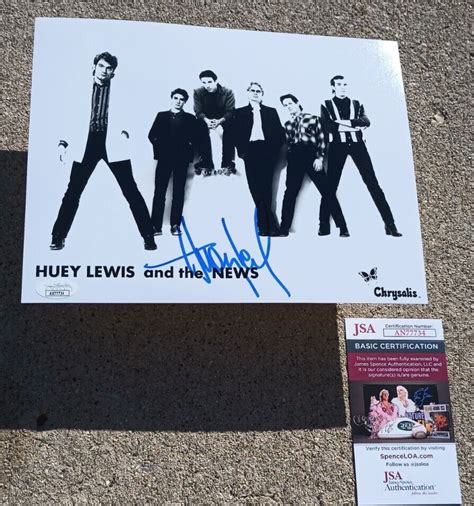 Huey Lewis Autographed Memorabilia Signed Photo Jersey Collectibles