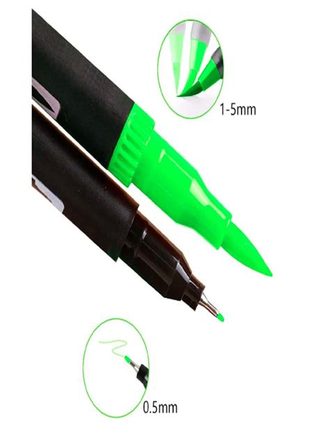 36 Markers Brush Tip And Marker Tip (Double Tip) Water Based Colors
