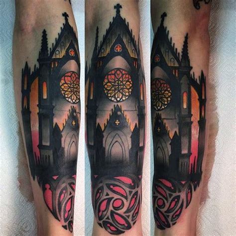 80 Stained Glass Tattoo Designs For Men A Window To Ink Ideas