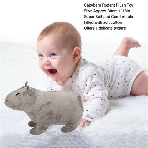 Jouet En Peluche Capybara 11 8in Capybara Rongeur En Peluche Mignon