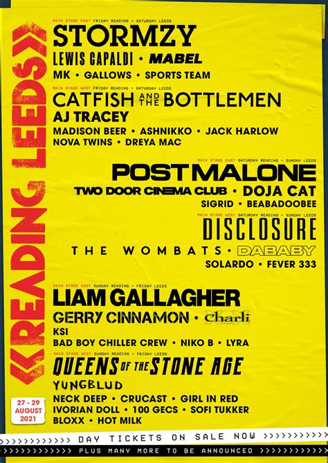 Reading Line Up 2024 Lorry Shandy