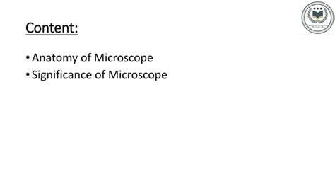 Introduction To Microscope Ppt