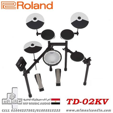 رولاند اليكتريك درامز Roland Td 02kv V Drums Electronic Drum Kit ام