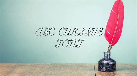 Abc Cursive Font Free Download