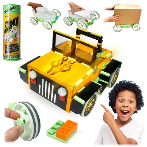 Buy Junko Zoomer Toy Car Kit Transform Boxes Bottles Juice Cartons