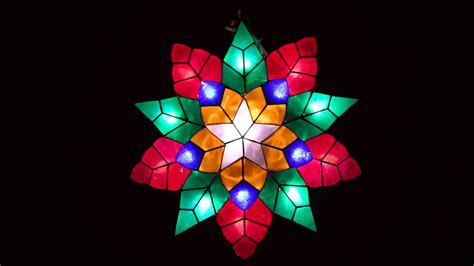 T Ko Sampaguita Capiz Parol Led 18 Inch Traditional Philippine