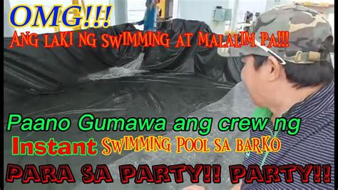 Paano Gumawa Ng Malaking Instant Swimming Pool Sa Barko Youtube