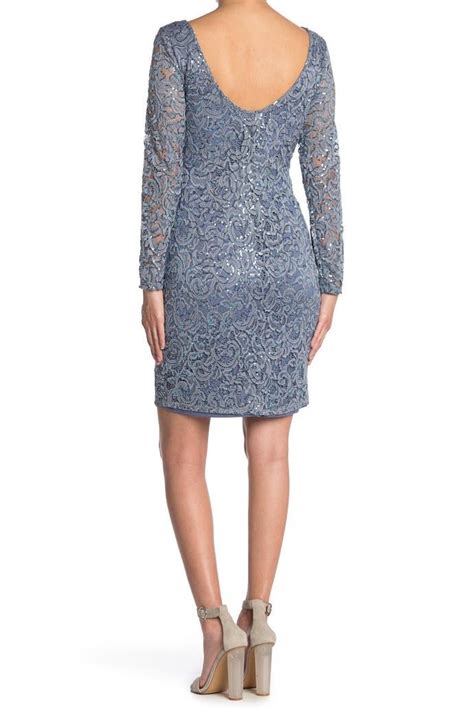 Marina Scalloped Sequined Lace Sheath Dress Nordstromrack