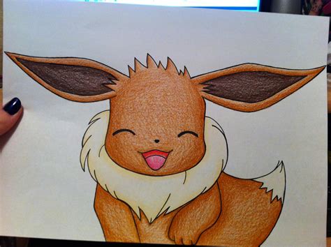 How To Draw Eevee Pokemon Eevee Painting Pokemon Drawings Pokemon Images