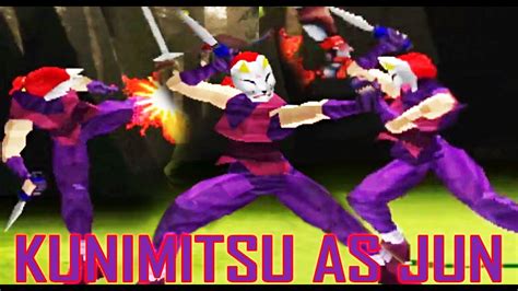 TAS Kunimitsu With Jun S Moves Gameplay Tekken 2 Arcade Version