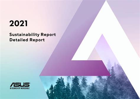 Asus Releases 2021 Sustainability Report