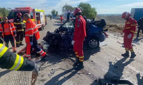 Grav accident pe DN 65 la ieşirea din Slatina spre Craiova Impact