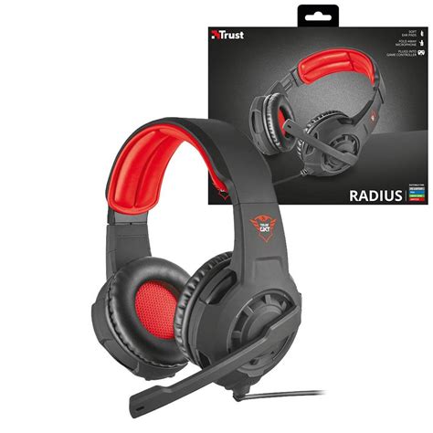 Headset Gamer Trust Radius Preto Kabum