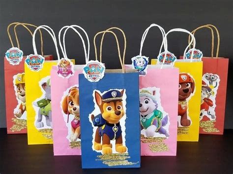 Paw Patrol INSPIRED Bags Birthday Party Favor Hard Bags GiftEtsy Paw