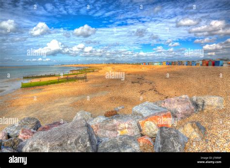 Hayling Island Beach Near Portsmouth South Coast Of Hampshire England