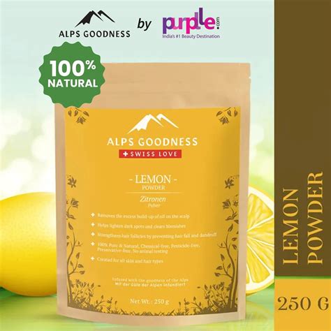 Buy Alps Goodness Powder Lemon 250 Gm Online Purplle