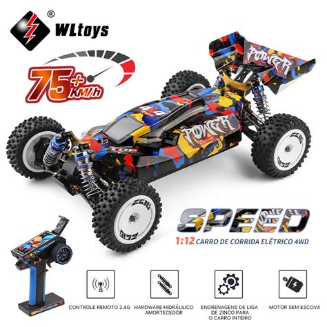 Wltoys Carro De Corrida Profissional Para Meninos Km H Wd Rc